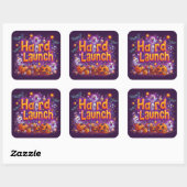 Harde lancering | ExDesigner | Halloween Vierkante Sticker (Vel)