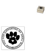 Harde middenhondwang bedankt 	rubberstempel (Gestempeld)