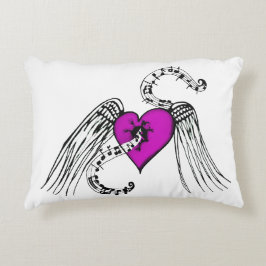 Harde muziek Roze Accent Kussen