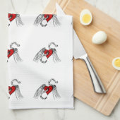 Harde muziek theedoek (Quarter Fold)