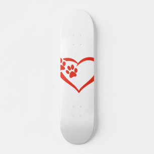 Harde pagina in rood - Kies achtergrondkleur Skateboard