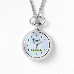 Harde Parijs met Eiffeltoren Horloge