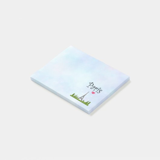 Harde Parijs met Eiffeltoren Post-it® Notes (Schuin)