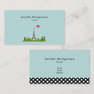 Harde Parijs met Eiffeltoren Visitekaartje