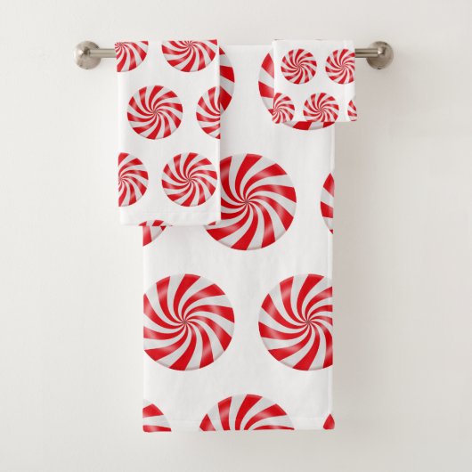 Harde permint Snoep Design Bathroom Towel Set Bad Handdoek (Insitu)