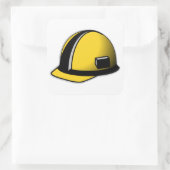 Harde Pet Vierkante Sticker (Tas)