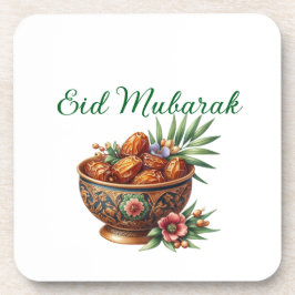 Harde plastic onderzetter-Eid Mubarak Tafelgerei Bier Onderzetter