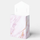 Harde roze marmer Gold Weddenschap Hartelijk dank Bedankdoosjes (Geopend)