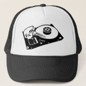 Harde schijf - Computer Geek Hacker Old School Trucker Pet (Voorkant)