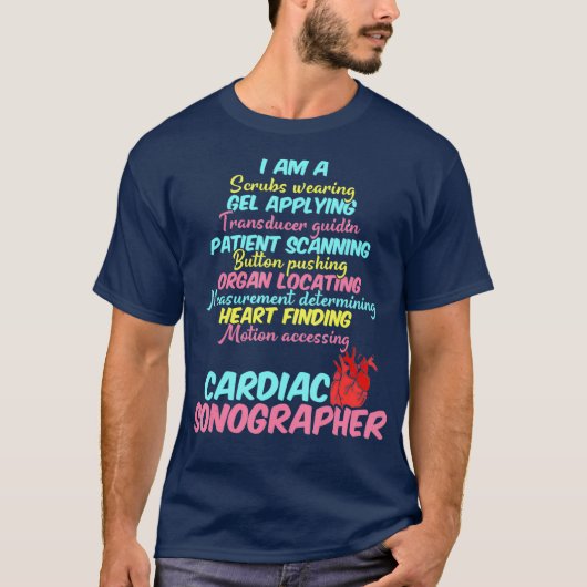 Harde Sonographer Echo-techniek die RDCS toepast T-shirt (Voorkant)