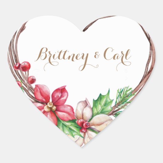 Harde Stickers, glanzend, klein, 1½ inch (vel van Hart Sticker (Voorkant)