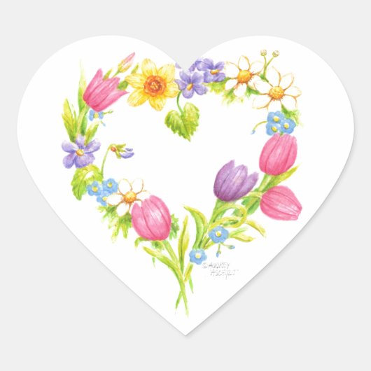 Harde Stickers Lente bloemen (Voorkant)