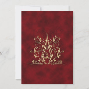 Harde stralen Romantische Gothic uitnodigen Kaart