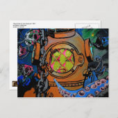 "Harde tijden voor het Briefkaart Aquanaut" (Voorkant / Achterkant)