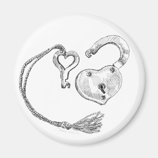 Harde vergrendeling en sleutel magneet (Voorkant)