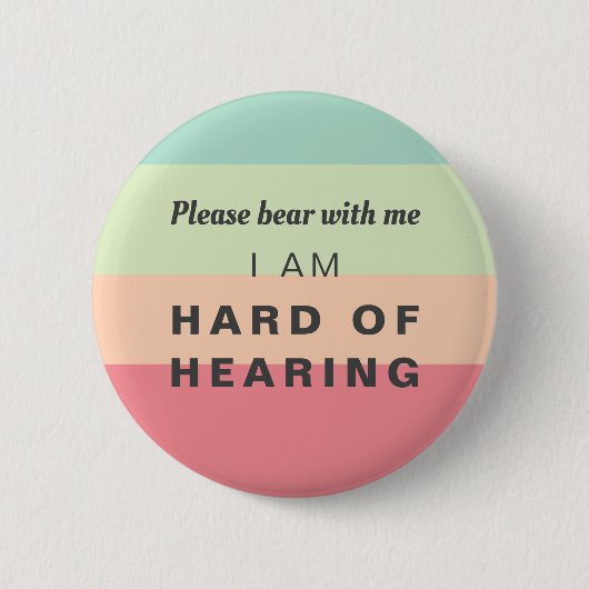 Harde verhitte regenboogstrips ronde button 5,7 cm (Voorkant)