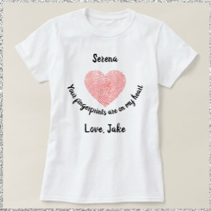 Harde vingerafdruk t-shirt