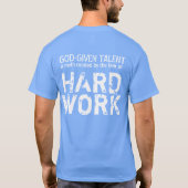 Harde werkBasketball T T-shirt (Achterkant)