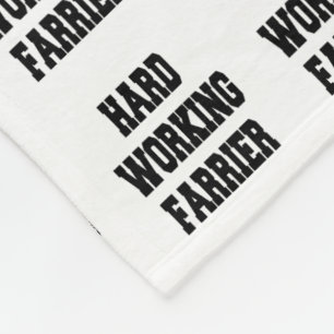 Harde werkzoekende fleece deken