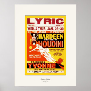 Hardeen ~ Magicisch Poster ~ 1931