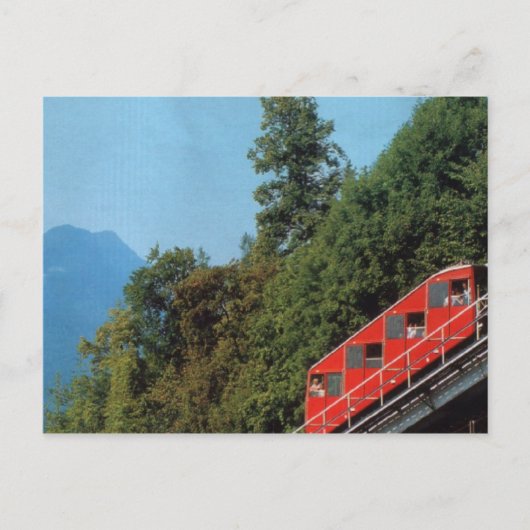 Harder Kulm Funicular Railway, Interlaken 1 Briefkaart (Voorkant)
