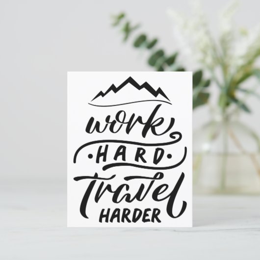 Harder reizen werken (Staand voorkant)