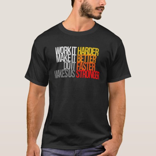  harder Sneller Sterker nog T-shirt (Voorkant)