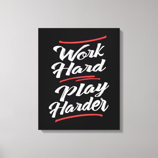 Harder spel werken canvas afdruk (Voorkant)