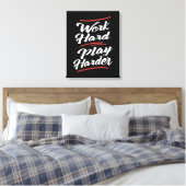 Harder spel werken canvas afdruk (Insitu (Slaapkamer))