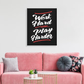 Harder spel werken canvas afdruk (Insitu (Woonkamer))