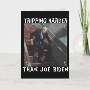 Harder trippen dan Joe Biden Xmas Feestdagen Kaart