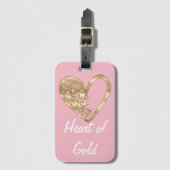 Harder van goud bagagelabel (Voorkant (verticaal))