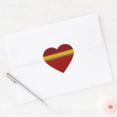 Harder van goud hart sticker (Envelop)
