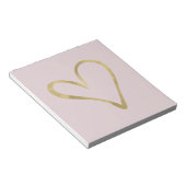 Harder van goud notitieblok (Schuin)