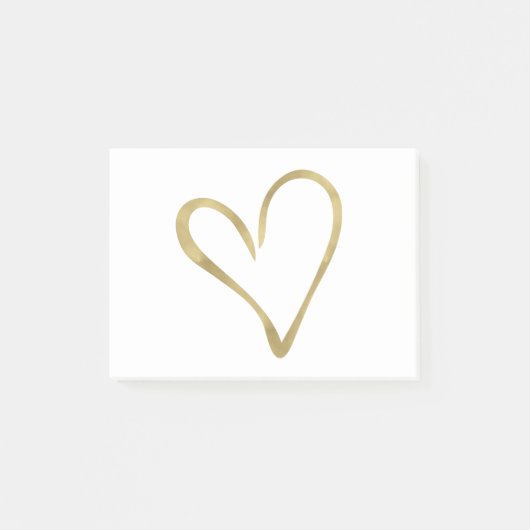 Harder van goud post-it® notes (Voorkant)