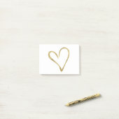 Harder van goud post-it® notes (Op bureau)
