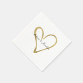 Harder van goud servetten (Hoek)