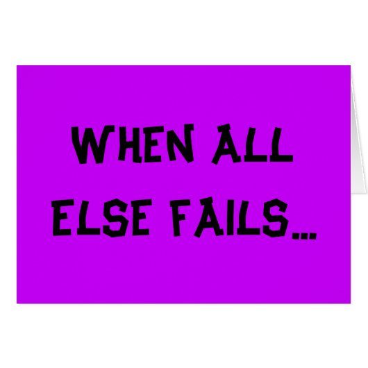 Harder werken, geen slimmere kaart (Voorkant Horizontaal)