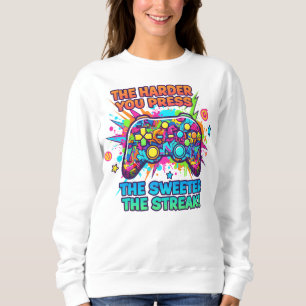 "Harder You Press Gamer T-Shirt – Grappige Gaming