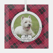 Hardest Goodbye Pet Memorial Glas Ornament (Voorkant)