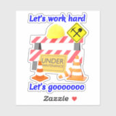 Hardhat Onderhoud - Bouwvakkers Sticker (Vel)