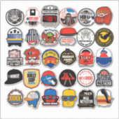 HardHat stickers, HardHat stickers, stickers, Amer Sticker (Voorkant)