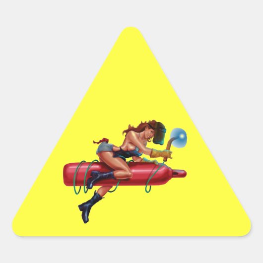 HARDHATZ DRIEHOEK STICKER (Voorkant)