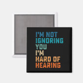  hardhorend ASL gebarentaal doof weg Magneet (Voorkant / Achterkant)