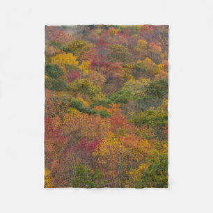 Hardhoutbos in Randolph County, West Virginia Fleece Deken