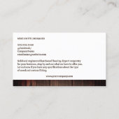 Hardhouten Vloeren | Bouwtimmerwerk Visitekaartje (Achterkant)