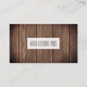 Hardhouten Vloeren | Bouwtimmerwerk Visitekaartje (Voorkant)