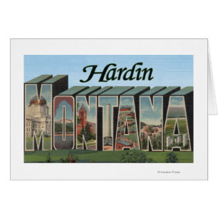 Hardin, Montana - Scènes de grandes lettres