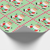 Hardloop Kerstcadeau Inpakpapier (Hoek)