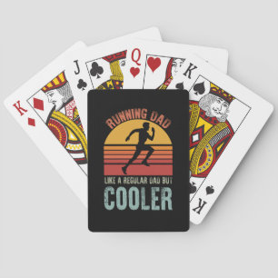 Hardloop Papa Vaderdag Cadeau Marathonloper Vader Pokerkaarten